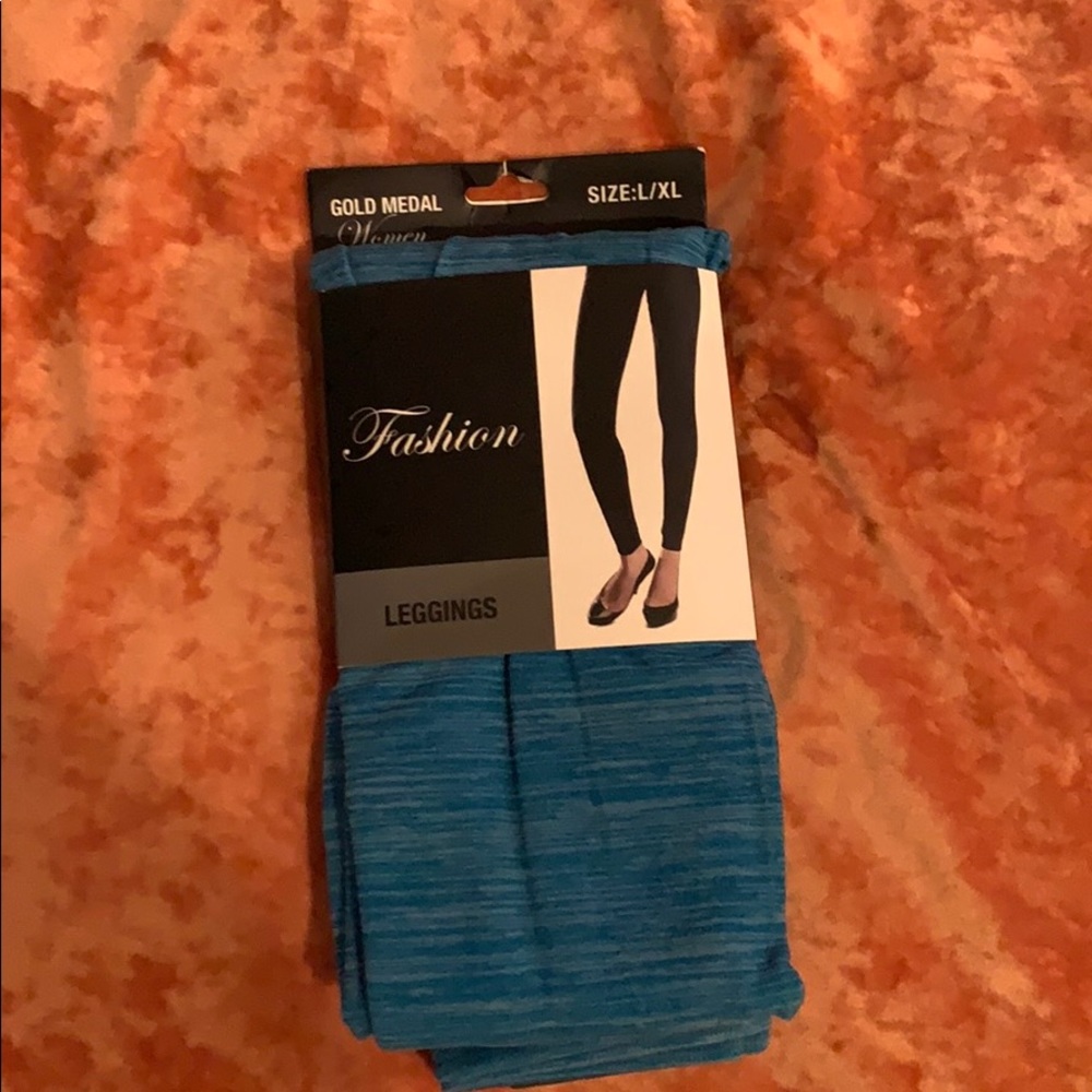 Teal leggings